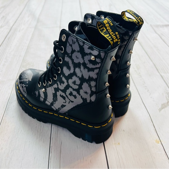 Dr Martens Jadon Animal Clash Stud Platform Combat Boots Size 6 - Picture 3 of 9